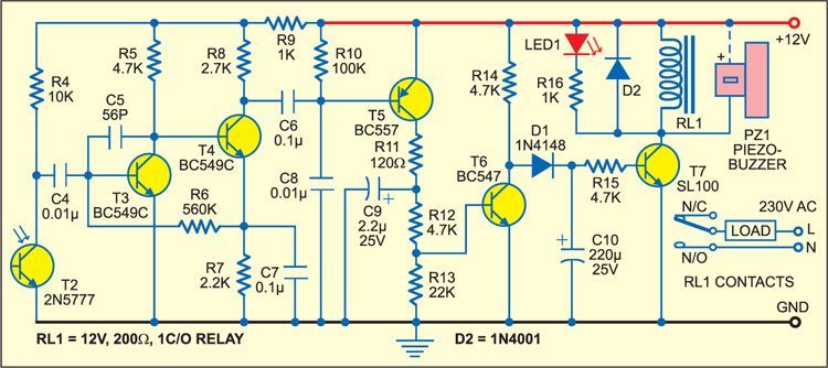 Long-range Burglar Alarm Using Laser Torch - source illustration from page 376 Long-range Burglar Alarm Using Laser Torch - source illustration from page 376