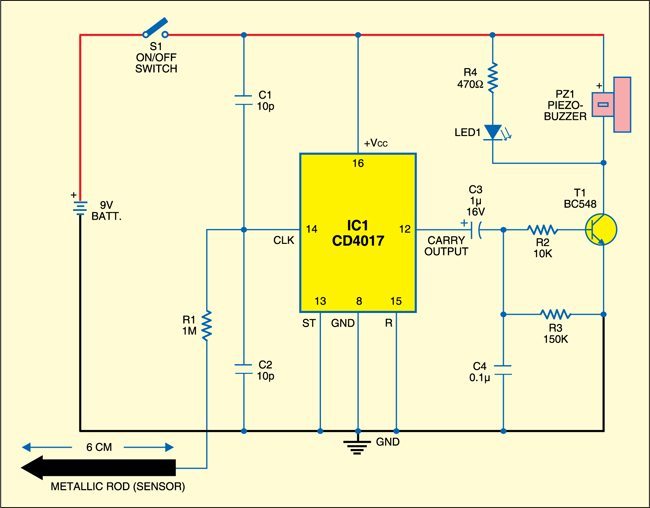Continuity Tester with a Chirping Sound - source illustration from page 151 Continuity Tester with a Chirping Sound - source illustration from page 151