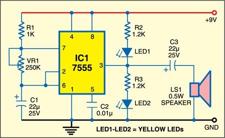 Clock Tick-Tock Sound Generator and LED Pendulum - source illustration from page 75 Clock Tick-Tock Sound Generator and LED Pendulum - source illustration from page 75