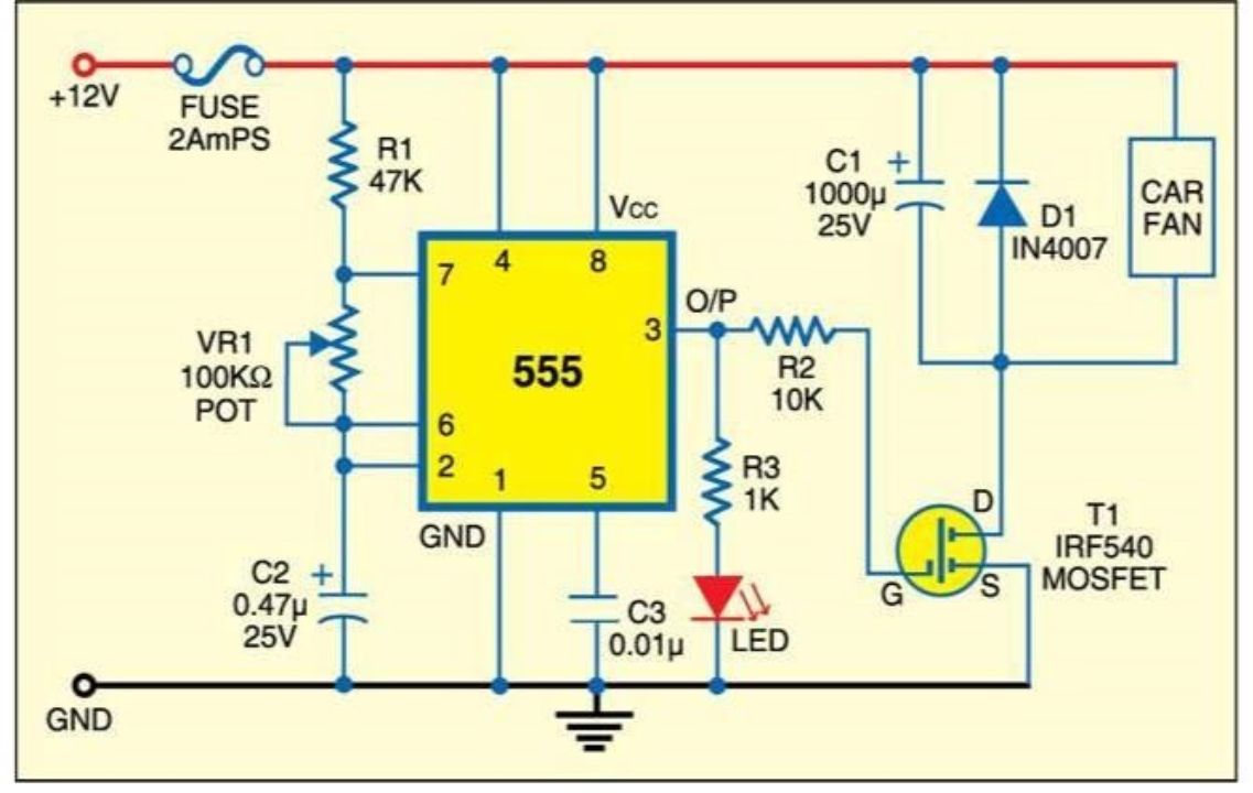 Car Fan Speed Controller - source illustration from page 529 Car Fan Speed Controller - source illustration from page 529