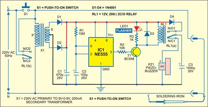 Automatic Soldering Iron Switch - source illustration from page 441 Automatic Soldering Iron Switch - source illustration from page 441