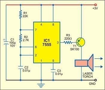 Long-range Burglar Alarm Using Laser Torch - source illustration from page 376 Long-range Burglar Alarm Using Laser Torch - source illustration from page 376