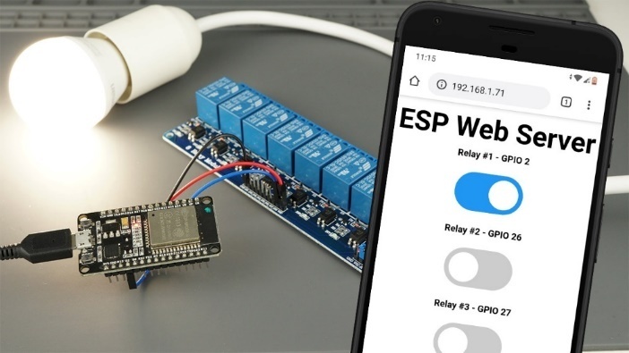 Web Server for ESP32/ESP8266 Relay Modules Built with the Arduino IDE (1, 2, 4, 8, 16 Channels) - source illustration from page 1019 Web Server for ESP32/ESP8266 Relay Modules Built with the Arduino IDE (1, 2, 4, 8, 16 Channels) - source illustration from page 1019