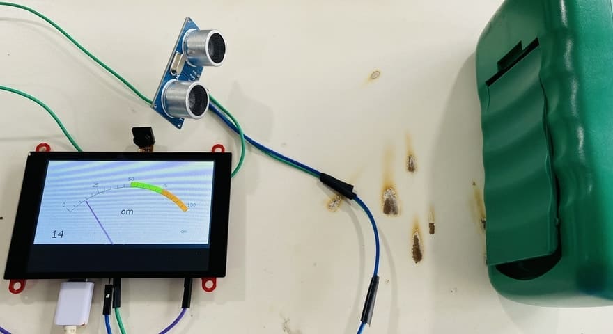 Ultrasonic Range Finder with ESP32 TFT Display & HC-SR04 - source illustration from page 1462 Ultrasonic Range Finder with ESP32 TFT Display & HC-SR04 - source illustration from page 1462