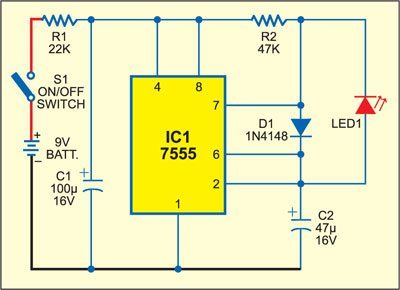 Flashing LED Light - source illustration from page 440 Flashing LED Light - source illustration from page 440