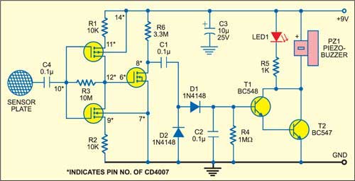 shown in Figure, it has three p-channel and three n-channel enhancement- shown in Figure, it has three p-channel and three n-channel enhancement-