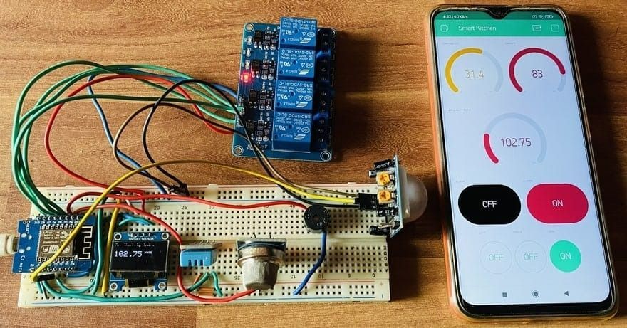 Figure: IoT Based Smart Kitchen Automation & Monitoring with ESP8266 Figure: IoT Based Smart Kitchen Automation & Monitoring with ESP8266