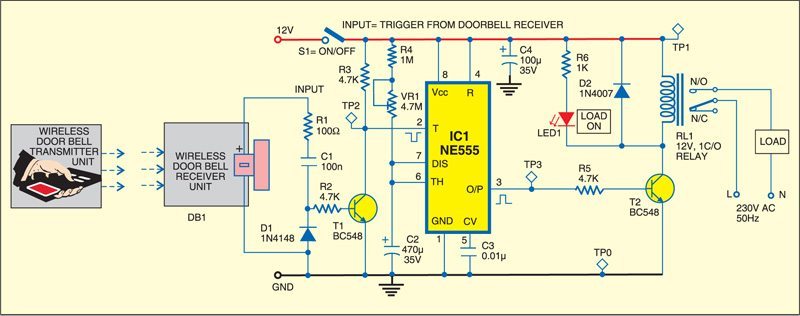 Remote Control using Wireless Doorbell - source illustration from page 69 Remote Control using Wireless Doorbell - source illustration from page 69