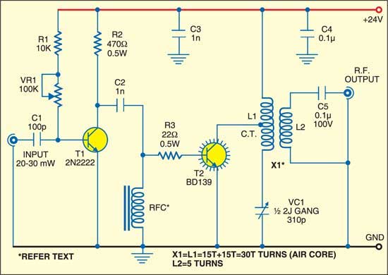 Simple HF Power Amplifier - source illustration from page 274 Simple HF Power Amplifier - source illustration from page 274