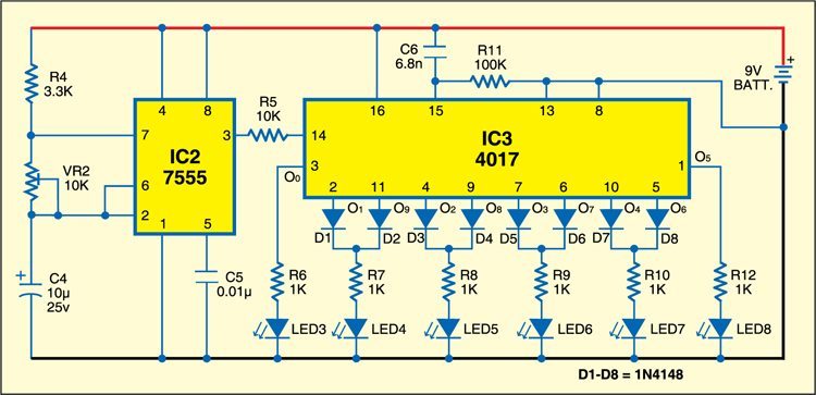 Clock Tick-Tock Sound Generator & LED Pendulum - source illustration from page 252 Clock Tick-Tock Sound Generator & LED Pendulum - source illustration from page 252