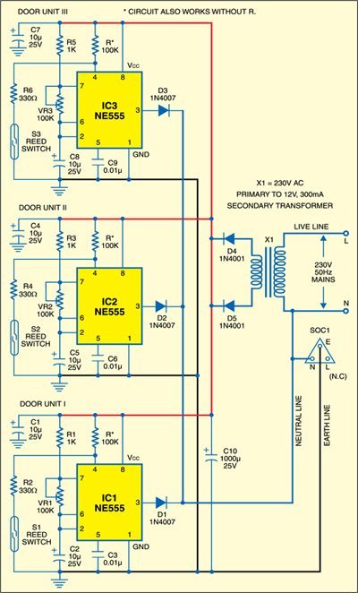Cordless Multi-Door Alarm - source illustration from page 168 Cordless Multi-Door Alarm - source illustration from page 168