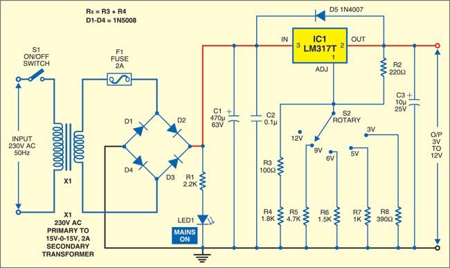 Stabilized Power Supply for Prototyping - source illustration from page 243 Stabilized Power Supply for Prototyping - source illustration from page 243