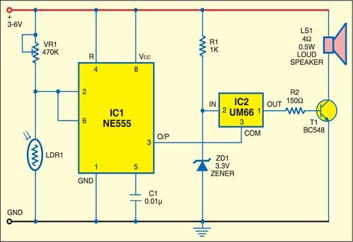 Light Operated Doorbell - source illustration from page 249 Light Operated Doorbell - source illustration from page 249