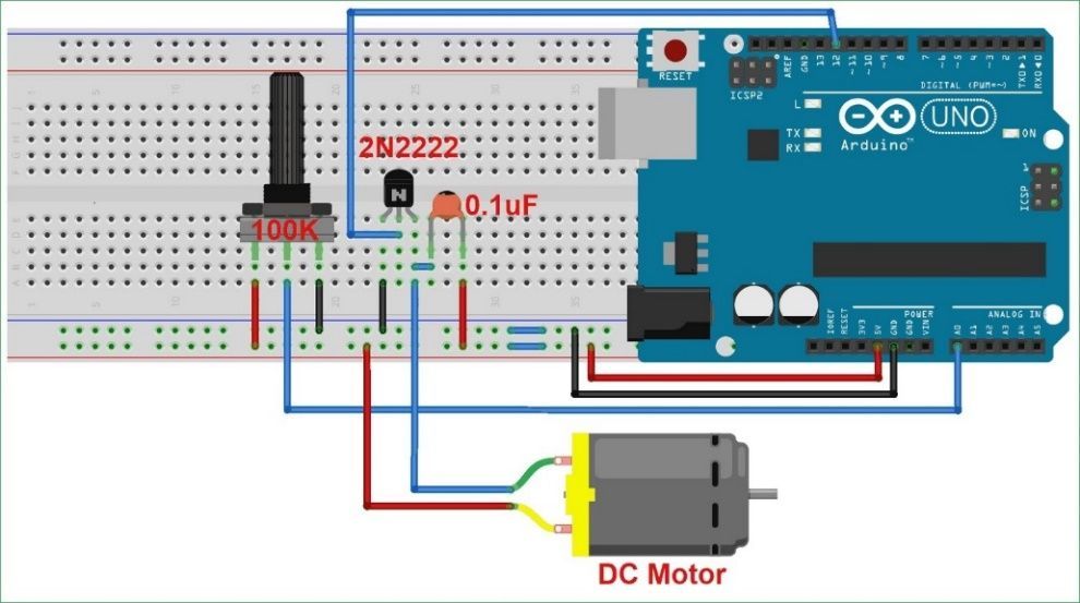 DC Motor Speed Control using Arduino and Potentiometer - source illustration from page 815 DC Motor Speed Control using Arduino and Potentiometer - source illustration from page 815