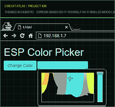 Circuit Atlas themed schematic for ESP8266-Based Do-It-Yourself Wi-Fi RGB LED Mood Light for $10 (Step by Step) Circuit Atlas themed schematic for ESP8266-Based Do-It-Yourself Wi-Fi RGB LED Mood Light for $10 (Step by Step)