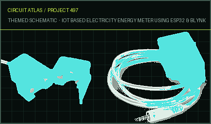 Circuit Atlas themed schematic for IoT Based Electricity Energy Meter using ESP32 & Blynk Circuit Atlas themed schematic for IoT Based Electricity Energy Meter using ESP32 & Blynk