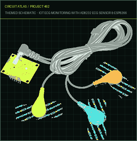 Circuit Atlas themed schematic for IoT ECG Monitoring with AD8232 ECG Sensor & ESP8266 Circuit Atlas themed schematic for IoT ECG Monitoring with AD8232 ECG Sensor & ESP8266