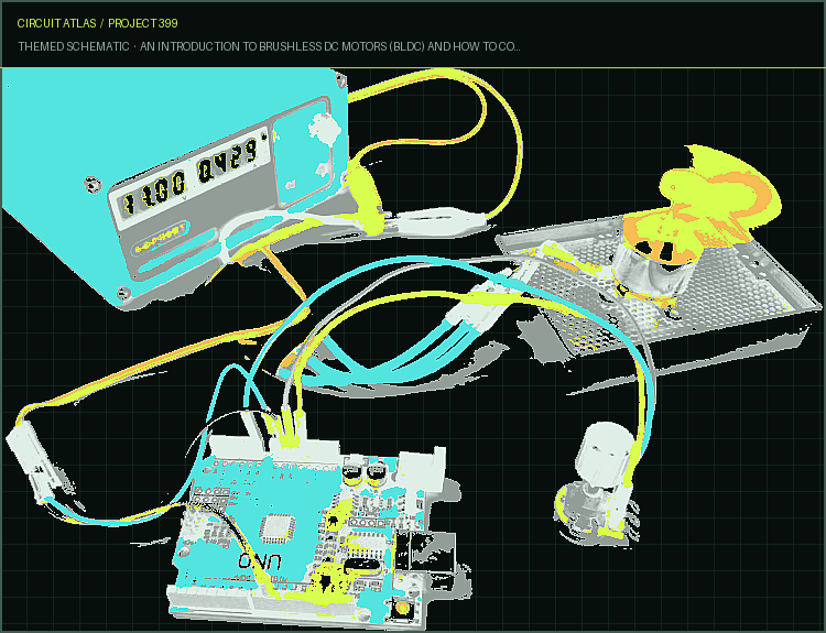 Circuit Atlas themed schematic for An introduction to Brushless DC Motors (BLDC) and how to control them on an Arduino Circuit Atlas themed schematic for An introduction to Brushless DC Motors (BLDC) and how to control them on an Arduino
