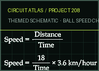 Circuit Atlas themed schematic for Ball Speed Checker Circuit Atlas themed schematic for Ball Speed Checker