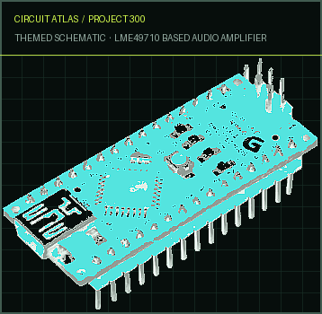 Circuit Atlas themed schematic for LME49710 Based Audio Amplifier Circuit Atlas themed schematic for LME49710 Based Audio Amplifier
