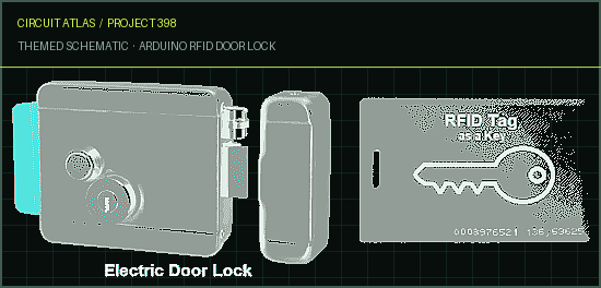 Circuit Atlas themed schematic for Arduino RFID Door Lock Circuit Atlas themed schematic for Arduino RFID Door Lock