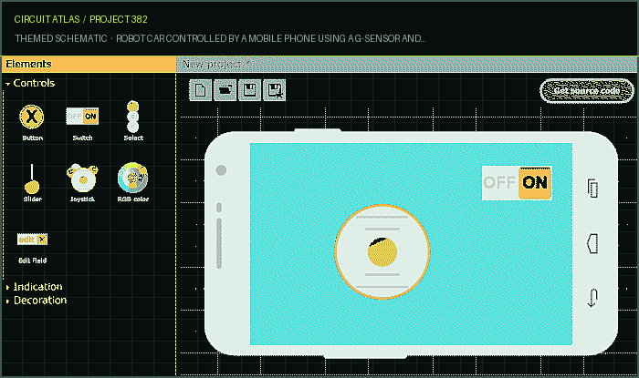 Circuit Atlas themed schematic for Robot Car controlled by a mobile phone using a G-Sensor and Arduino Circuit Atlas themed schematic for Robot Car controlled by a mobile phone using a G-Sensor and Arduino