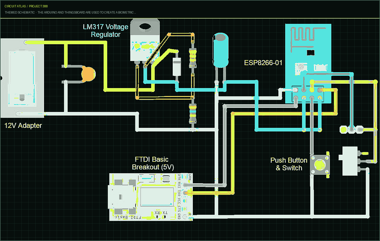Circuit Atlas themed schematic for The Arduino and Thingsboard are used to create a biometric attendance system based on IoT Circuit Atlas themed schematic for The Arduino and Thingsboard are used to create a biometric attendance system based on IoT