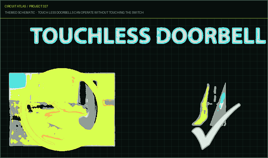 Circuit Atlas themed schematic for Touch less doorbells can operate without touching the switch Circuit Atlas themed schematic for Touch less doorbells can operate without touching the switch