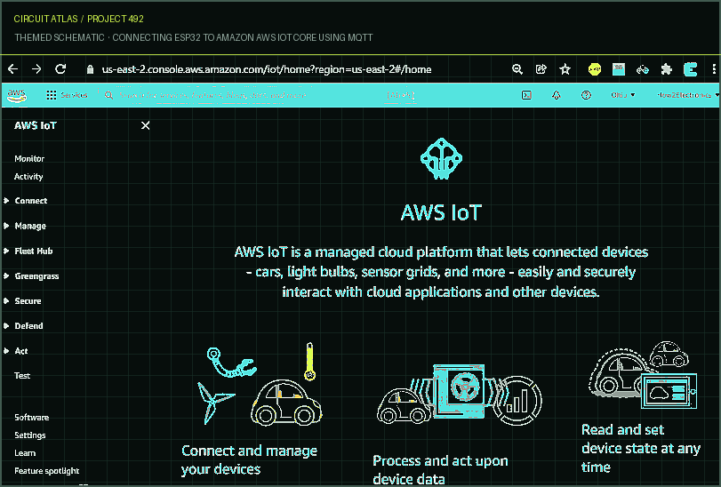 Circuit Atlas themed schematic for Connecting ESP32 to Amazon AWS IoT Core using MQTT Circuit Atlas themed schematic for Connecting ESP32 to Amazon AWS IoT Core using MQTT